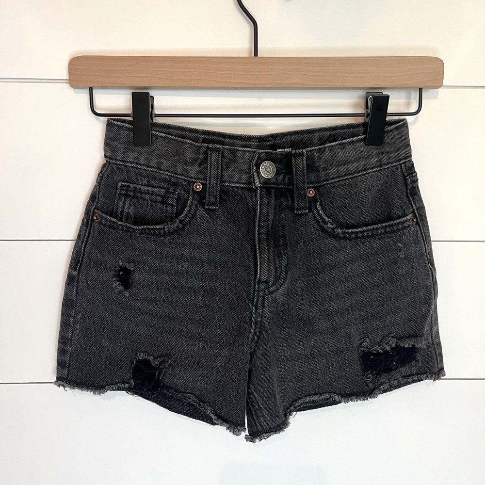 Girls Old Navy High Rise Jean Shorts Black size 8